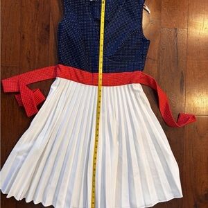 Vintage Bayberry 1950s Women’s Red White And Blue Summer Dress